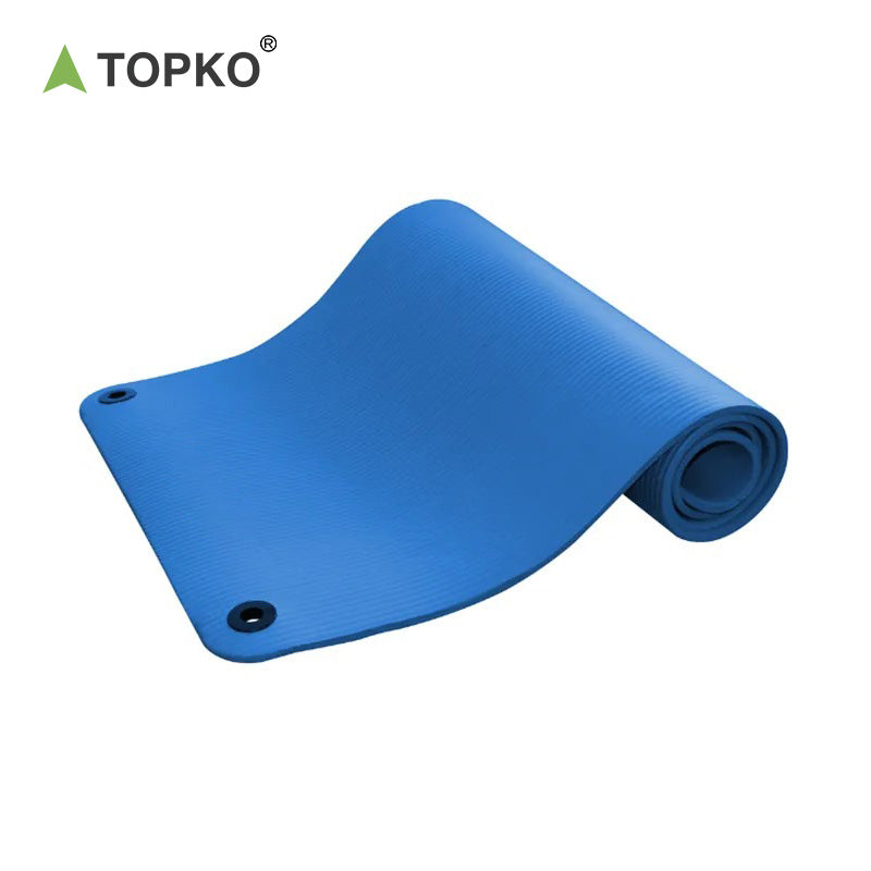 NBR yoga mat with two holes