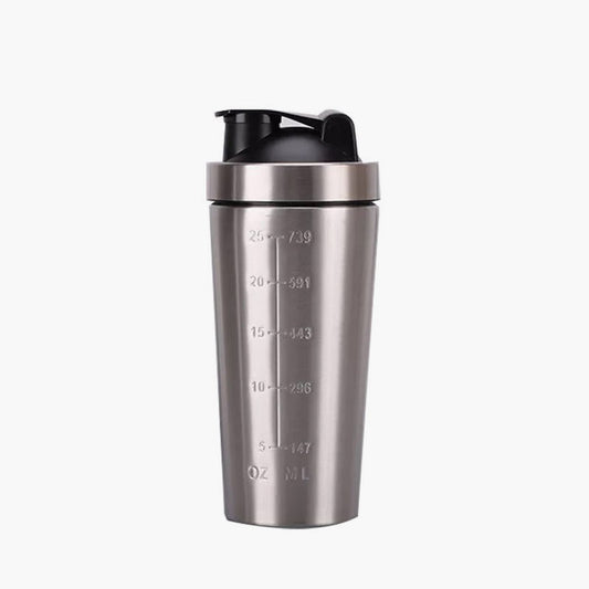 Stainless Steel Fitness Shaking Cup Protein Shaker Bottle