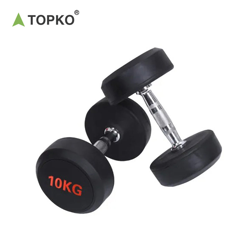 Round Rubber Dumbbell