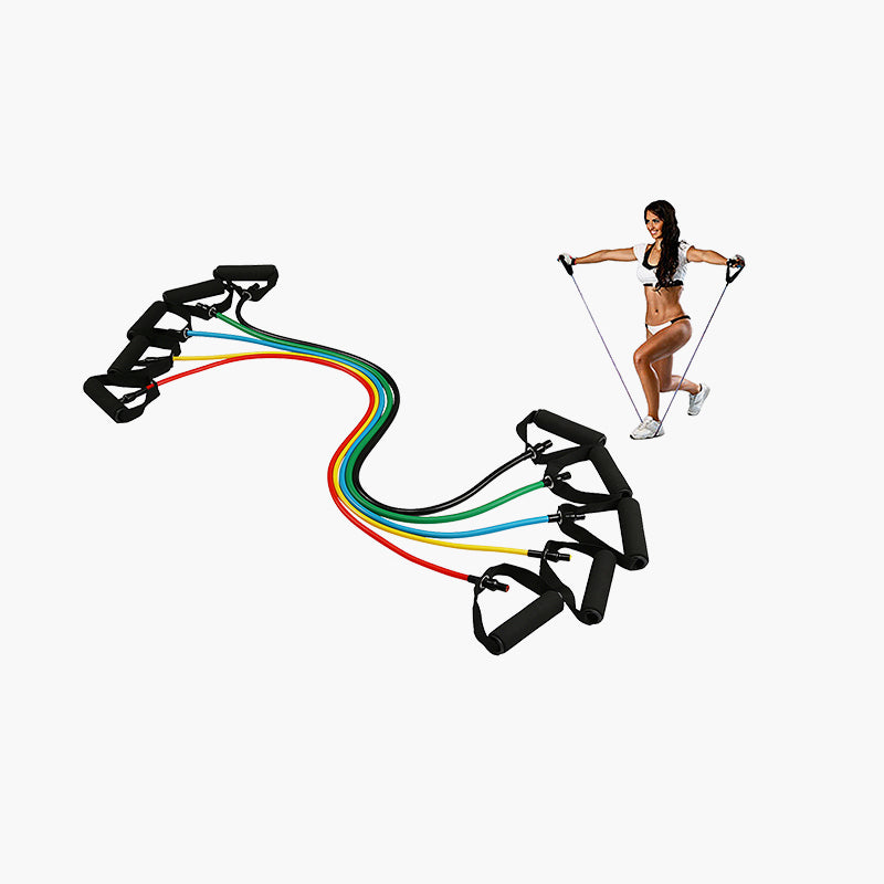 TOPKO Fitness Indoor Resistance Tube Set