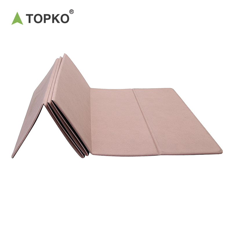 New Premium POE & Tech Fabric 8 - Fold Foldable Yoga Mat