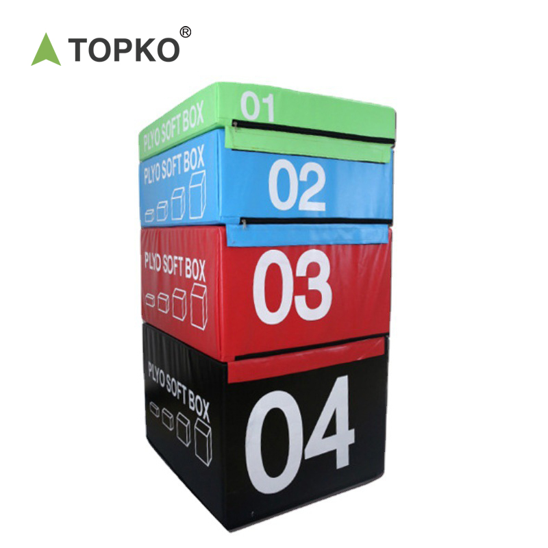 TOPKO Adjustable Plyometric Jumping Box Exercise Jumping Trainer