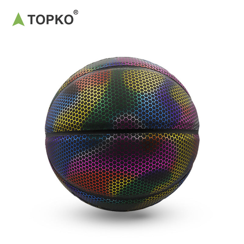 glowing basketball