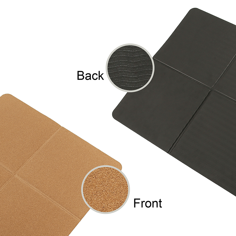 Foldable Cork TPE Yoga Mat