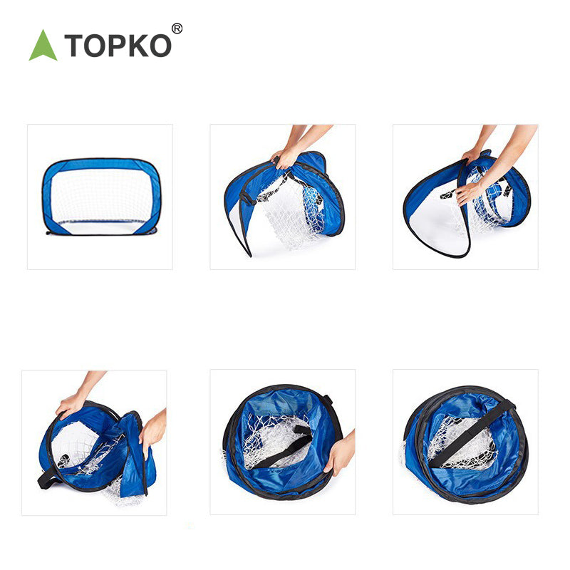 Portable foldable storage football goal