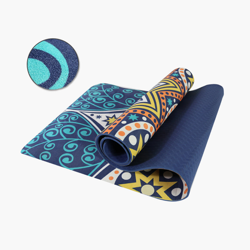 TOPKO Custom Print Suede TPE Yoga Mat