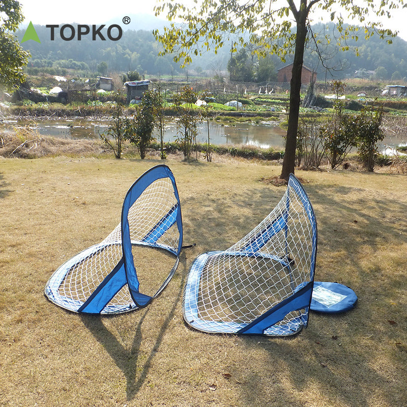 Portable foldable storage football goal