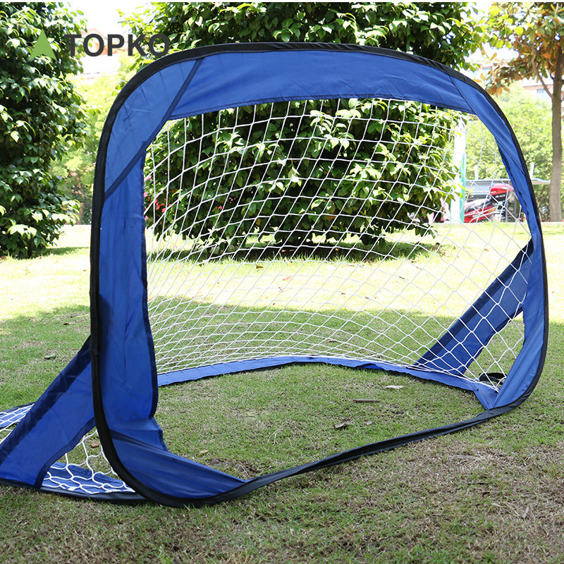 Portable foldable storage football goal