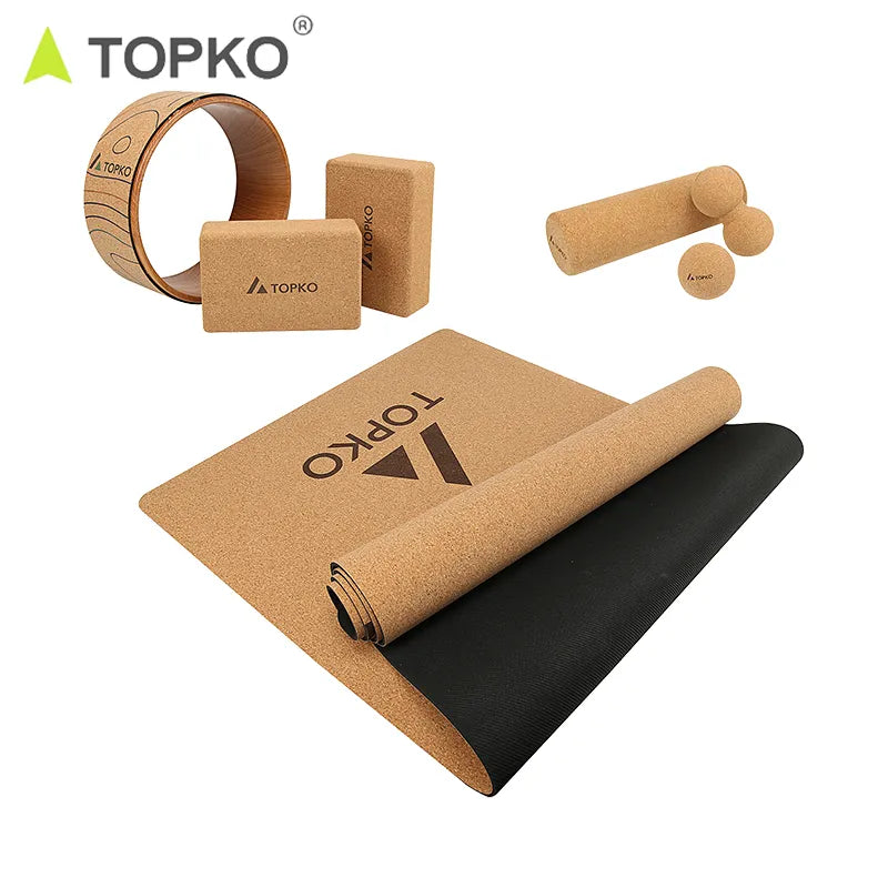 Cork Rubber Yoga Wheel