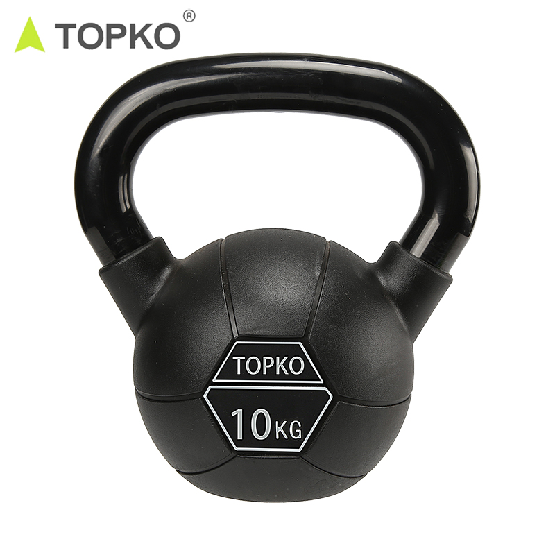 TOPKO PVC Kettlebell Cast Iron