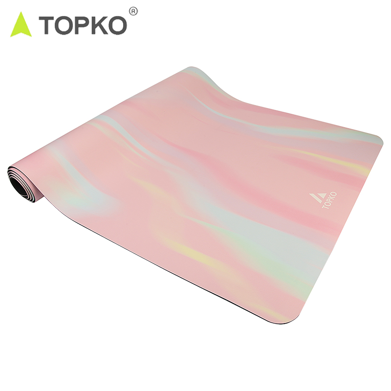 TOPKO Print PU surface Natural Rubber Yoga Mat