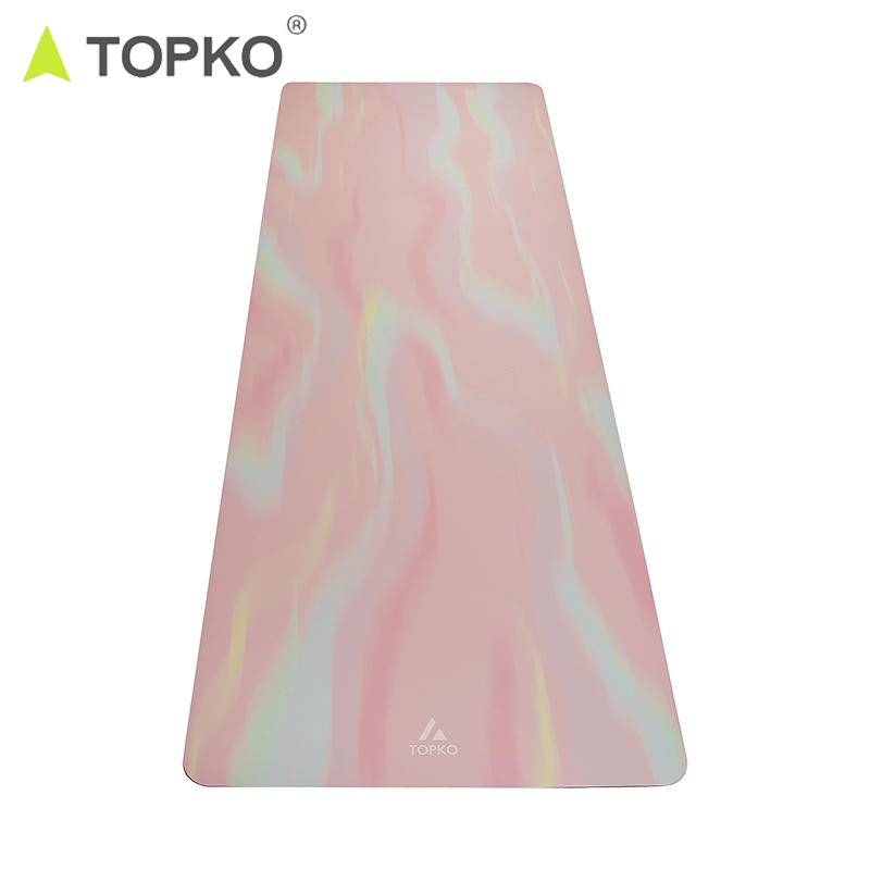 TOPKO Print PU surface Natural Rubber Yoga Mat