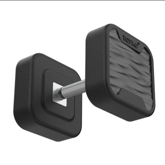 TOPKO Square Dumbbell Set with Anti-Slip Steel Handle