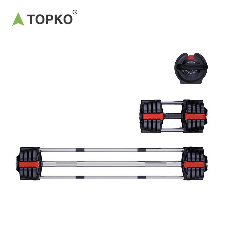 TOPKO 6 in 1 Adjustable Dumbbells Set