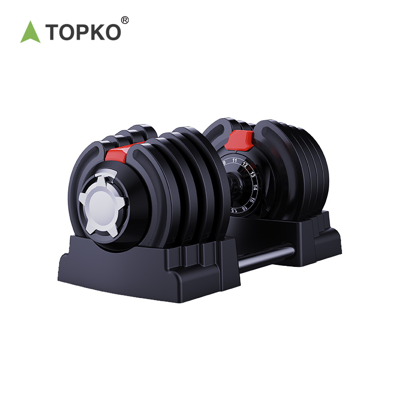 TOPKO 6 in 1 Adjustable Dumbbells Set