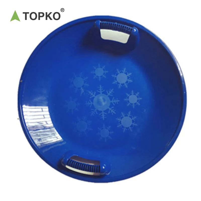 Round plastic snowboard
