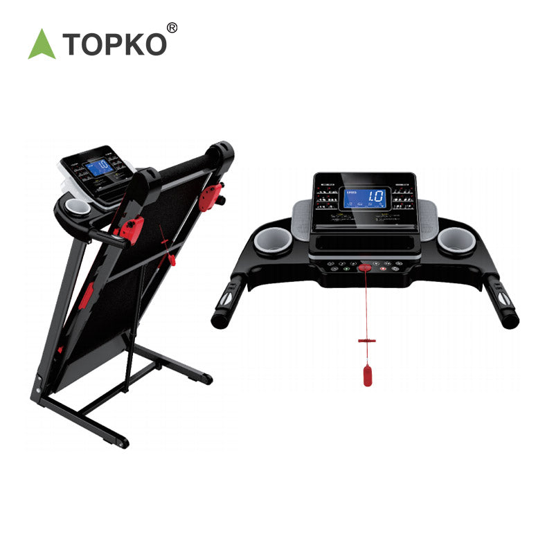 Electric Treadmill with LCD Display and Cylinder Fold Design