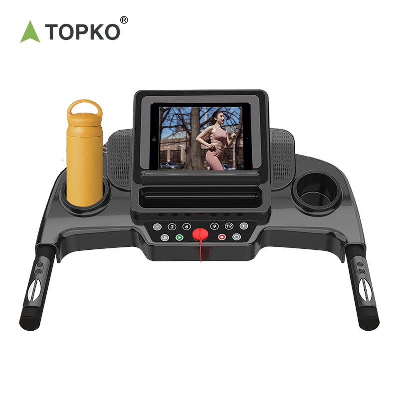 Electric Treadmill with LCD Display and Cylinder Fold Design