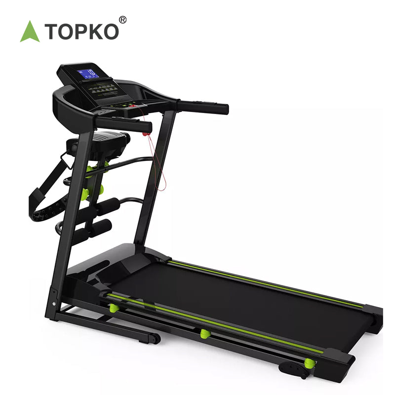 Home Treadmill with LCD Blue Backlit Display and Manual Incline