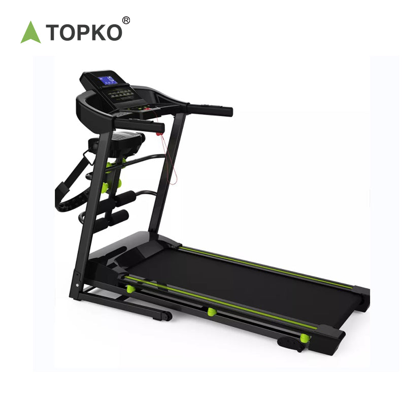 Home Treadmill with LCD Blue Backlit Display and Manual Incline