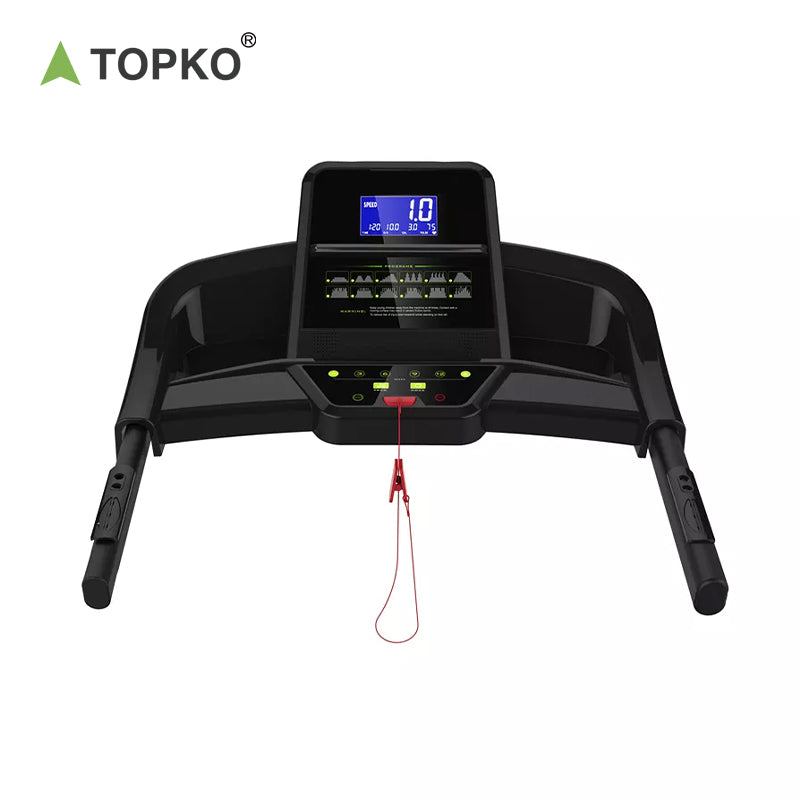 Home Treadmill with LCD Blue Backlit Display and Manual Incline