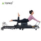 Foldable Pilates Reformer with Jump Box and Pedal