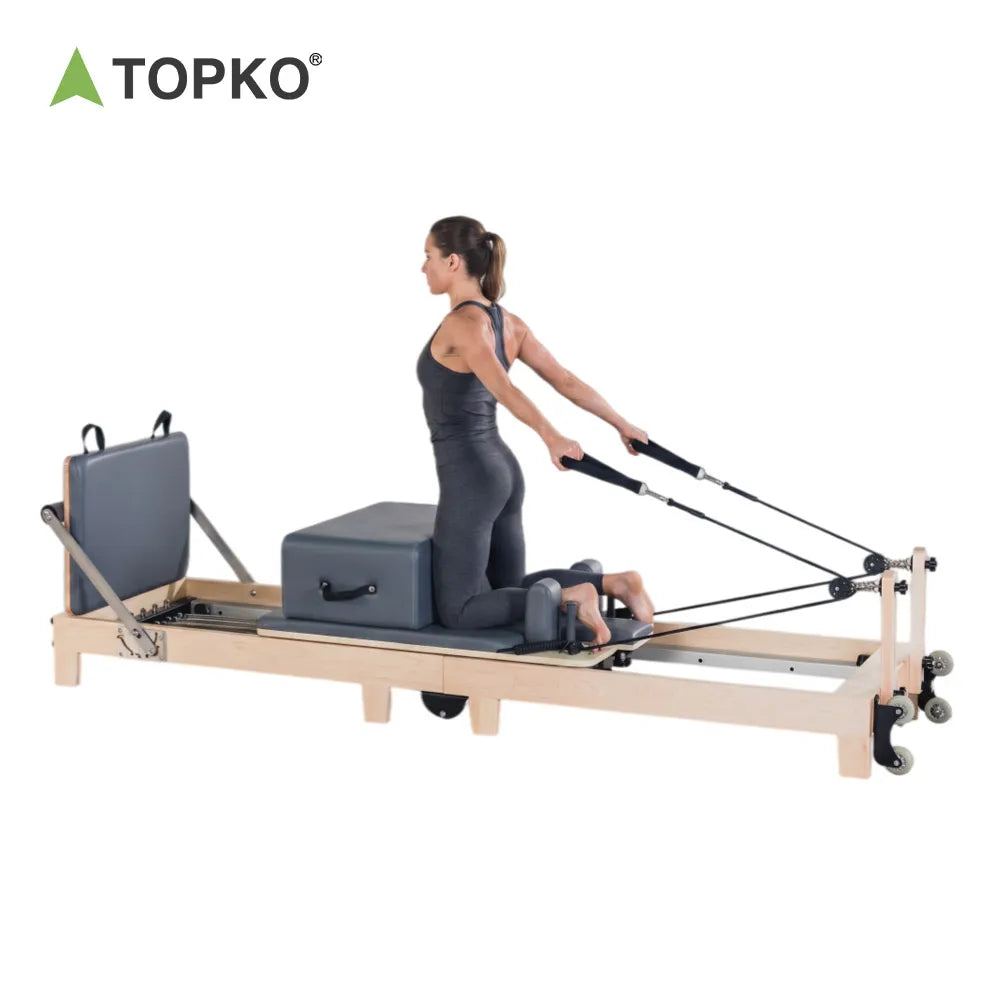 Maple wood folding Pilates Reformer