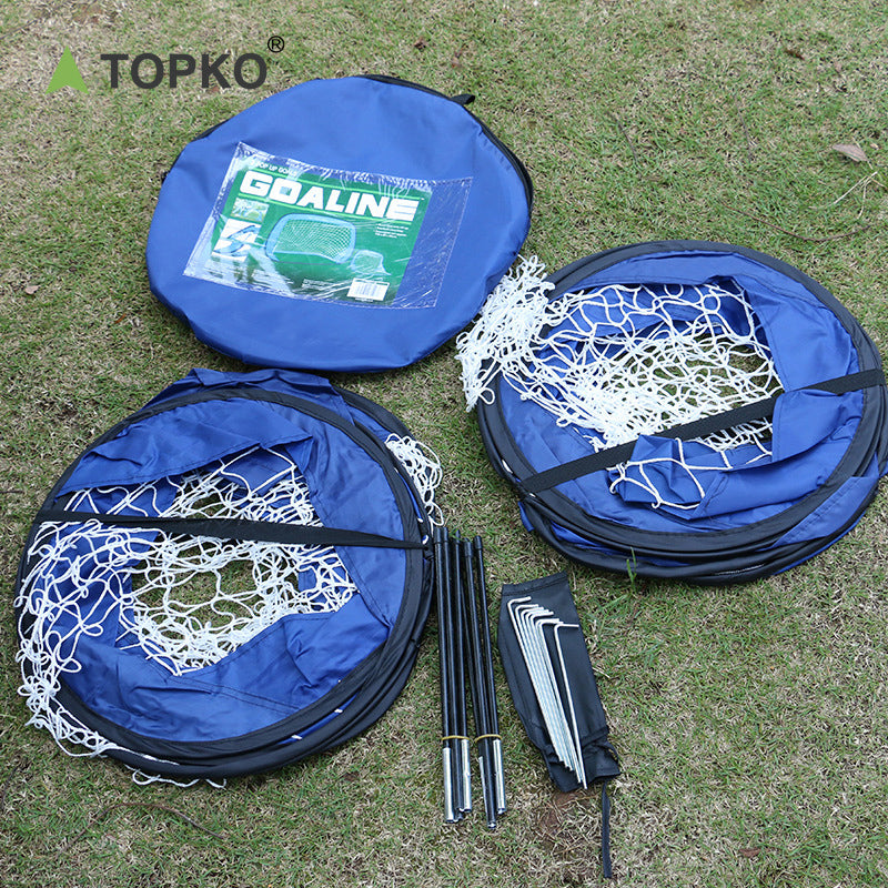 Portable foldable storage football goal