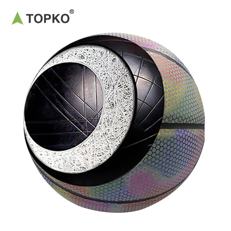glowing basketball