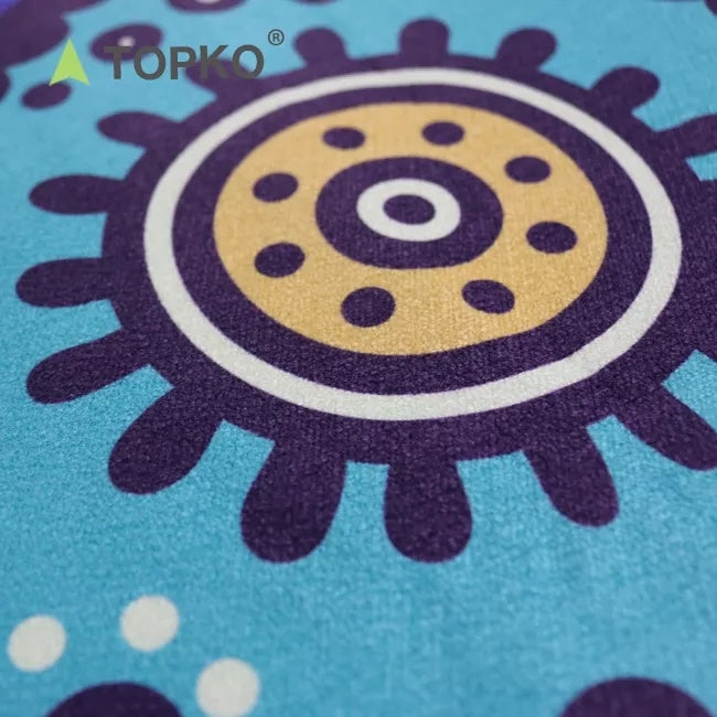 No Silicone Dot Digital Printing Ant Cloth Yoga Towel