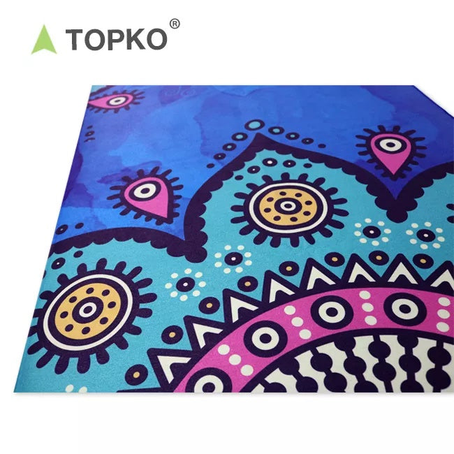 No Silicone Dot Digital Printing Ant Cloth Yoga Towel