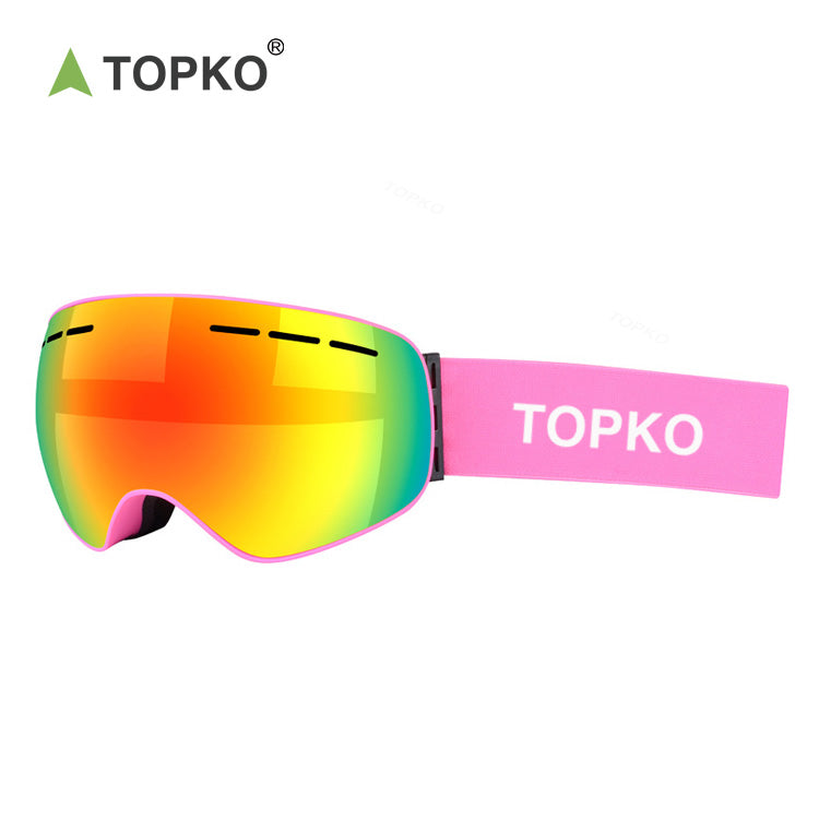 Wide Field Of View Frameless Anti-Fog Ski Goggles