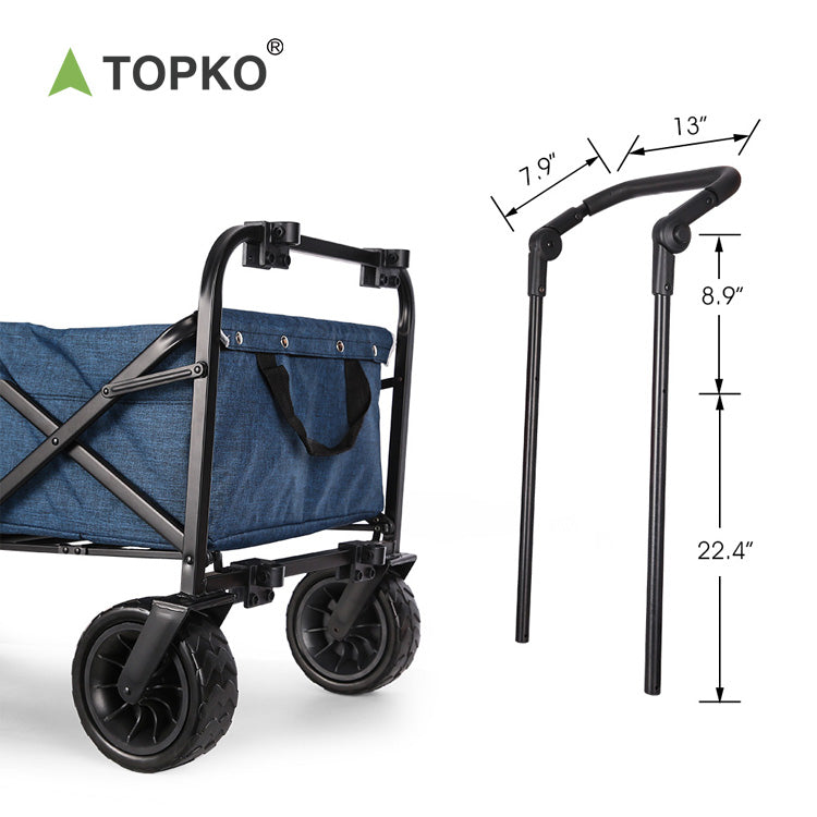 Practical foldable outdoor multi-functional four-wheel vehicle