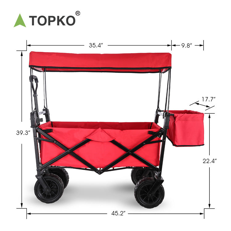Practical foldable outdoor multi-functional four-wheel vehicle