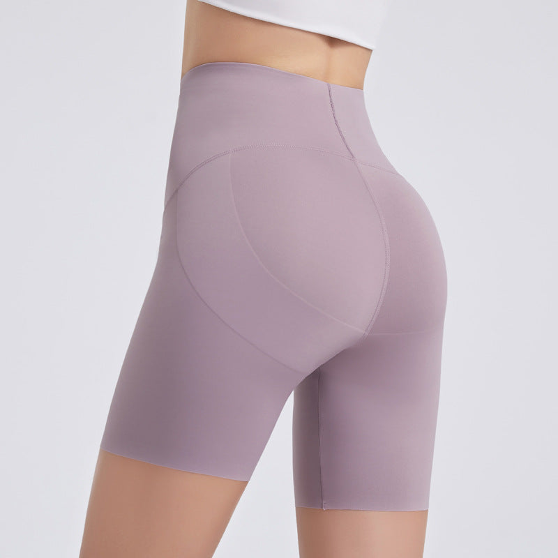 Women's High Waist Fitness Yoga Shorts Without Perspective