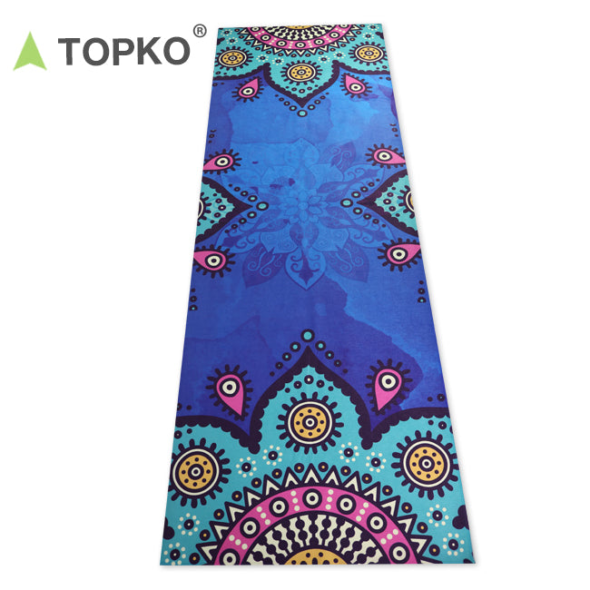 Tie dye Microfiber Yoga Towel（ no silicon dot ) – Topko-store