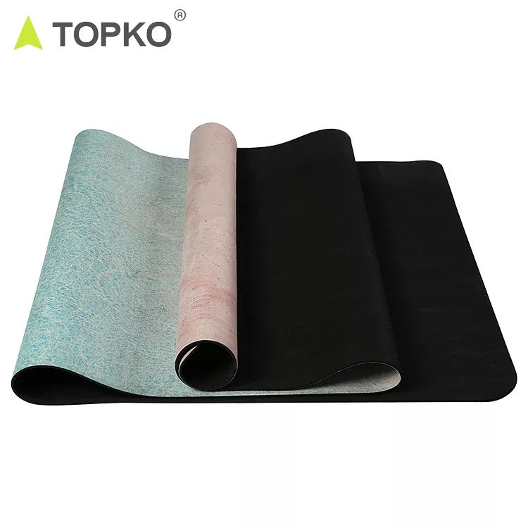 Suede Natural Rubber Yoga Mat