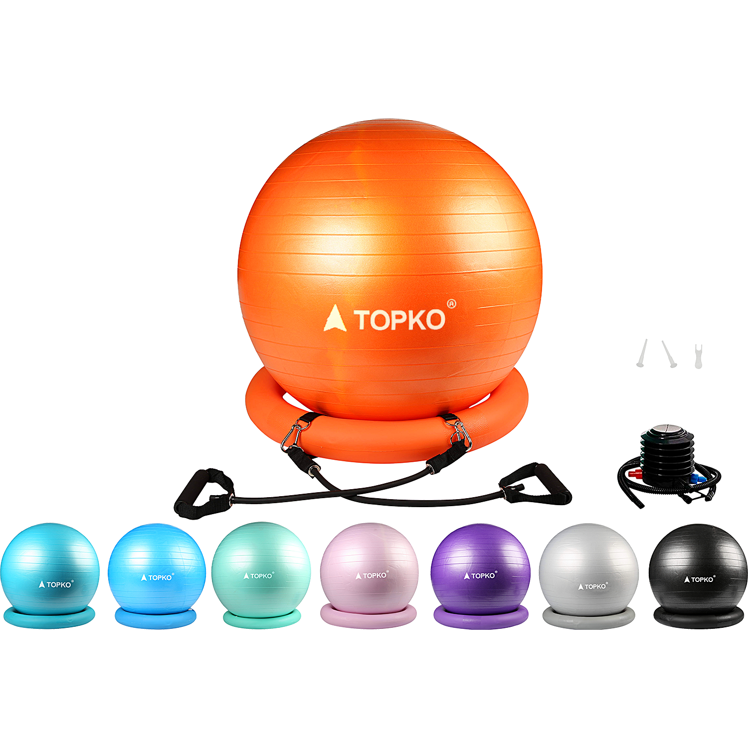 TOPKO Yoga Ball with Base
