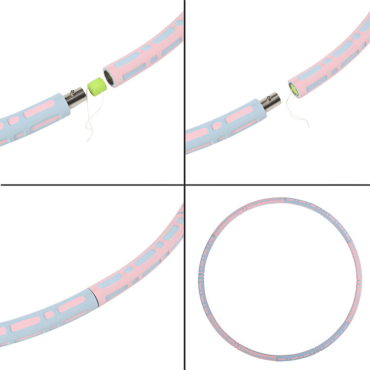 6-Section Steel Tube Hula Hoop Slimming Body