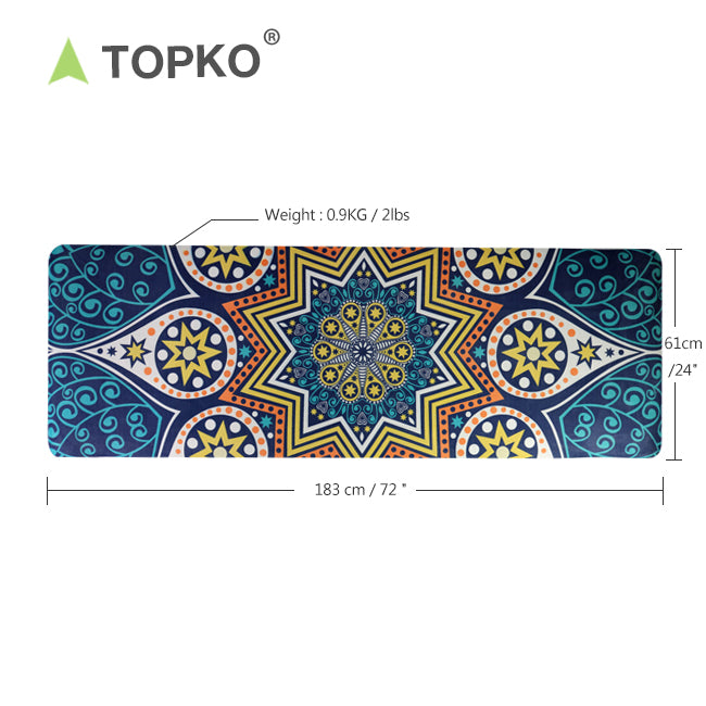 TOPKO Suede TPE yoga mat1