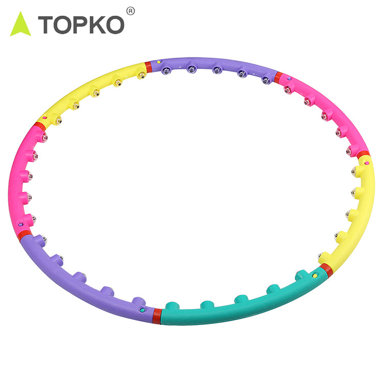 Seven-section color hula hoop exercise slimming set