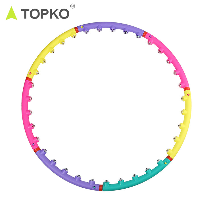 Seven-section color hula hoop exercise slimming set