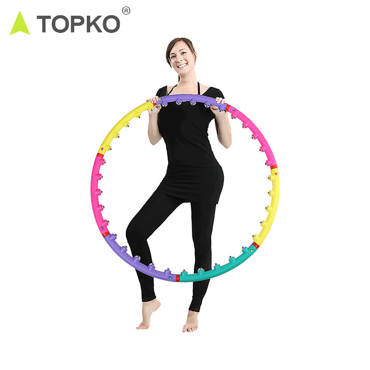 Seven-section color hula hoop exercise slimming set