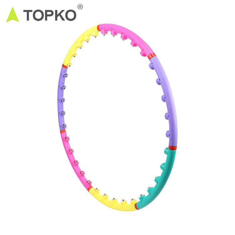Seven-section color hula hoop exercise slimming set