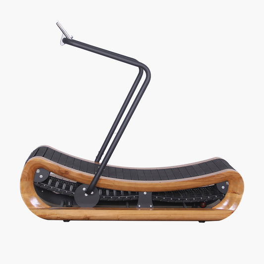TOPKO Lightweight Wooden Unpowered Treadmill
