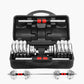 TOPKO Fitness Adjustable Weight Dumbbell Set