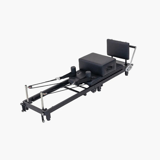 Foldable Pilates Reformer with Jump Box and Pedal