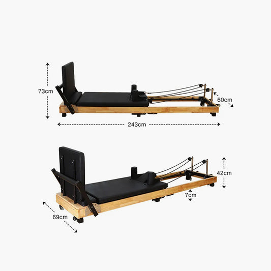 Wood and Iron Combined Pilates Reformer