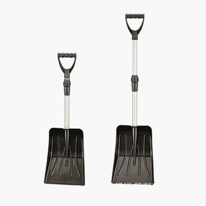 Extensible plastic snow shovel