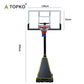 Hand lift basketball hoop